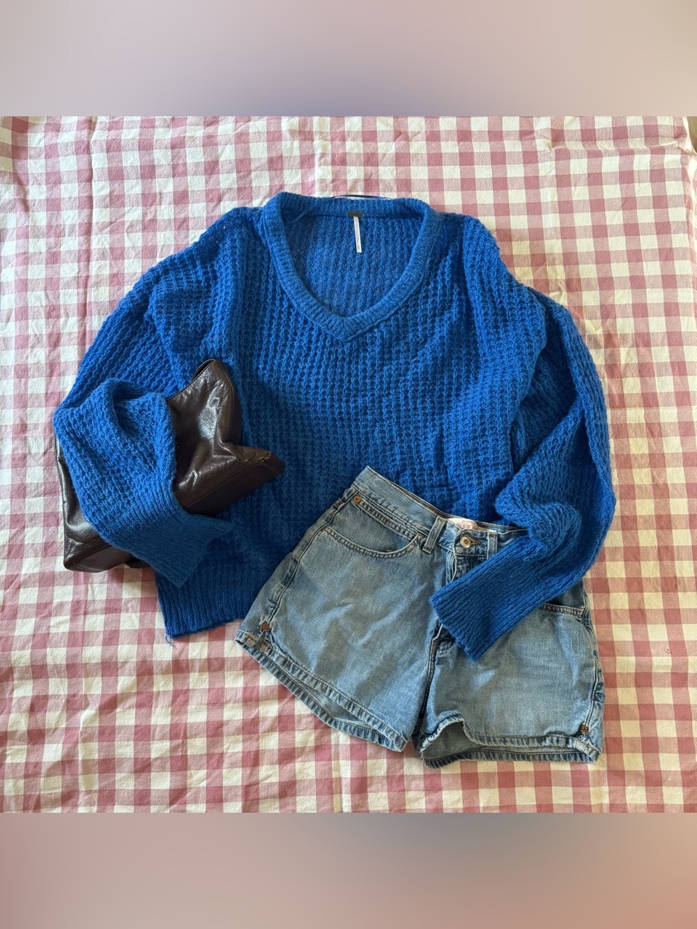 Free People Lulu Oversized V-Neck Sweater